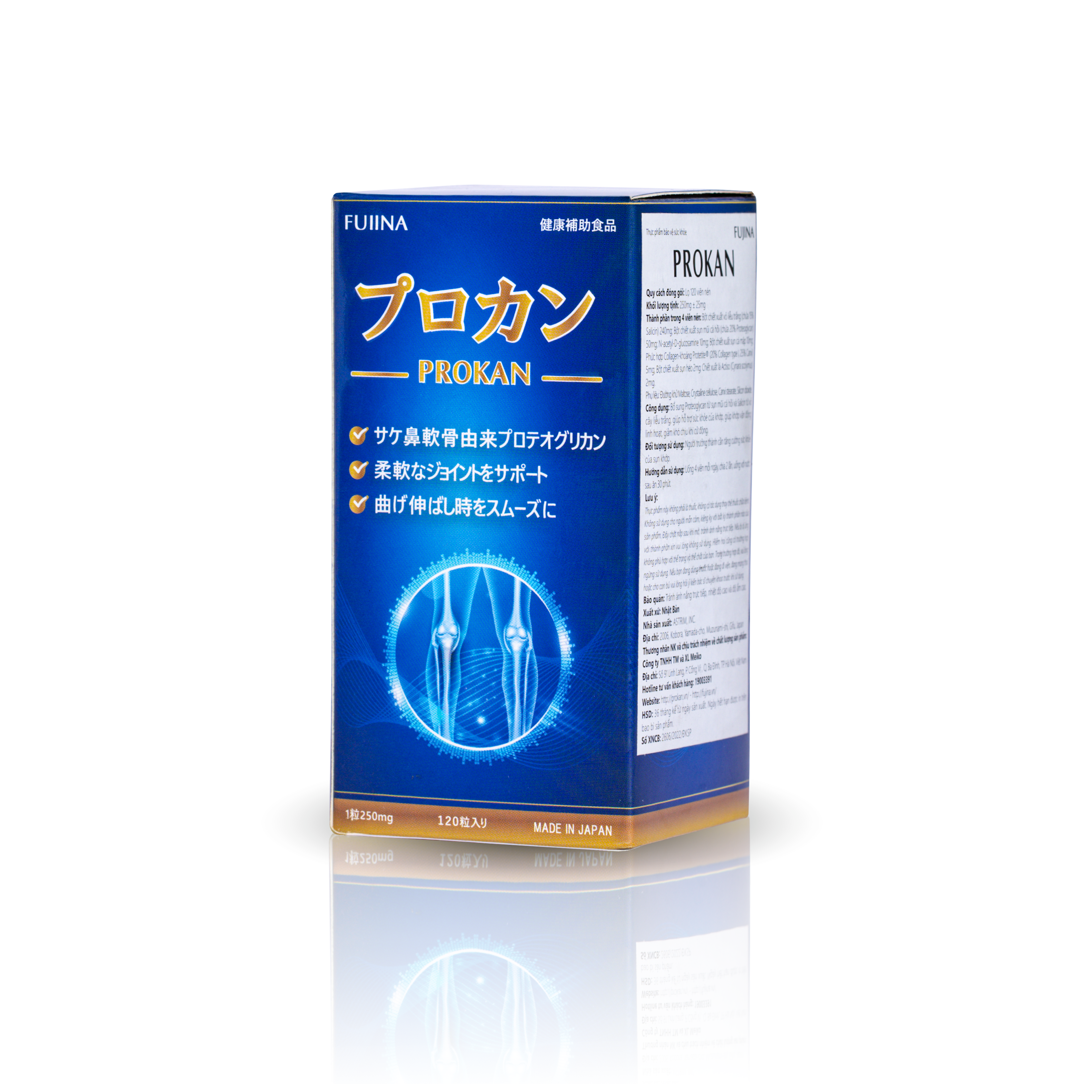 Viên uống xương khớp Prokan – Hỗ trợ giảm đau khớp, tăng cường sụn khớp – Hộp 120 viên